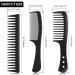 3-Piece Wide Tooth Detangling Hair Comb Set | Carbon Fiber Styling Cutting Comb for Women | Anti-Static Heat Resistant | Ideal for Curly, Straight, and Long Hair | Black - Buy Online on GoSupps.com