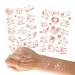 Howaf 4 Sheets Bachelorette Party Metallic Tattoos - Rose Gold Bride Tribe Temporary Tattoos for Bridesmaid Gift, Wedding, Bridal Shower & Bride To Be - Buy Online on GoSupps.com