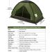 Night Cat Backpacking Tent for 1-2 Persons | Lightweight Waterproof Camping Tent for Adults & Kids | Easy Setup Single Layer | Army Green 2.2x1.2m | Ideal for Hiking & Scouts - Buy Online on GoSupps.com