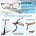 OCCI CHIARI Square Reading Glasses for Men & Women - Lightweight & Comfortable 5.0x Brown Readers - Buy Online on GoSupps.com