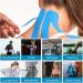 GNCLOUD Kinesiology Tape 2 Rolls 5cm x 5m - Blue Elastic Muscle Support Tape for Exercise - Buy Online on GoSupps.com