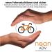 Nean Bicycle Lock - Frame Lock with Chain Ring & Rim Lock Black 5.5 x 900 mm | Secure Your Bike Internationally - Buy Online on GoSupps.com