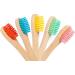 Bamboo Toothbrushes for Children - Eco-Friendly 5 Pack in Rainbow Colors | Soft BPA-Free Bristles | Biodegradable Natural Wood Toothbrushes - Buy Online on GoSupps.com
