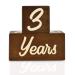 Solid Wood Baby Milestone Age Blocks - Gender Neutral Newborn Gifts & Keepsakes (3 Pcs, Brown) - Picture Props for Weekly, Monthly & Yearly Updates - Buy Online on GoSupps.com