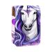 Travel Lipstick Organizer Case Lipstick Case Portable Makeup Bag With Mirror Animal Unicorn Purple Pattern Q849e2cnbc