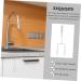 CHILDWEET Wall Coat Hanger 4pcs Wall Mounted Hooks Wall Mount Hooks Door Hanger Hook Door Hook Towel Organizer 19X9X5CM White - Buy Online on GoSupps.com