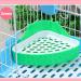 Kathson Triangular Potty Trainer for Small Animals | Corner Rabbit Toilet & Litter Box for Guinea Pigs Hamsters Chinchillas & Ferrets - Green - Buy Online on GoSupps.com
