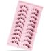 Lash Clusters D Curl 10 Pairs False Eyelashes with Clear Band Waterproof Diy Eyelash Extensions Kit Individual Manga Eyelash Fluffy Anime Lashes Faux False Eyelashes Mink Natural Look (10pairs)