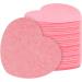 Spa Sponges | Heart Shape Reusable Makeup Remover Pads 20 Face Scrub Sponge for Facial Cleansing Exfoliate Masque Makeup Removal Pink - Buy Online on GoSupps.com