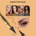 2-in-1 Microblading Eyebrow Pen & Eyeliner - Waterproof Dual-Head Pencil (Dark Brown) | Long-Lasting 3D Magic Eyebrow Makeup - Buy Online on GoSupps.com