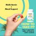 MEWD Teen and Kids Daily Multivitamin Gummy | Natural Mood Enhancer | Vegan Immune System Booster with Iron Zinc | Gluten Free-Focus Vitamin for Kids | Brain Health | Made in USA - Buy Online on GoSupps.com