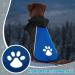 Waterproof Dog Raincoat Jacket for Small, Medium, Large Dogs - Blue & Grey Medium Size - Buy Online on GoSupps.com