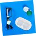 Buy Lurrose 5-Compartment Push Glasses Case | Travel Contact Lens Container & Silicone Frame | Sweet Design for Eyewear - Buy Online on GoSupps.com