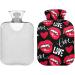 Sexy Red Lips Love Warm Bottle | 2L Heating Bottle for Pain Relief & Cold Therapy - Ideal Heat Bags - Buy Online on GoSupps.com