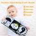 Montessori Contrast Book for Babies 0-12 Months | Black & White Fabric Toy | Sensory Pram Chain Gift - Buy Online on GoSupps.com