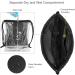 Ryaco Waterproof Gym Bag - Cord Strip Backpack for Sports & Swimming | Dry & Wet Separation Zippered Outer Pocket Ideal for School & Travel - Black - Buy Online on GoSupps.com