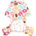 Zunea Little Dog Jumpsuit Pajama - Soft Cotton Donut Print Romper for Cats & Puppies | Four-Legged PJs (Size M Pack of 1) - Buy Online on GoSupps.com