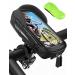 Lemego bike mobile phone holder waterproof motorcycle cell phone holder 360 rotatable mobile phone holder for 4.7-7 inch smartphone with rain hood handle