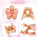 12 Multicolored Flower Hair Clips - Trendy Non-Slip for Weddings Valentine's Day & Beach Vacations - Buy Online on GoSupps.com
