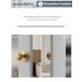 Sorwduerm Gold Door Knobs - Polished Brass Dummy Handle | Decorative Zinc Alloy - 1 Pack - Buy Online on GoSupps.com