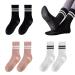 TSHAOUN 3 pairs of yoga socks slide-resistant women's toe socks non-slip Pilates socks for women anti-slip socks for ballet aerobics fitness training stopper socks women and girls 36-38 3 colors