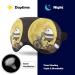 Cute Panda Riding Bicycle on The Moon Sleep Mask Eye Cover for Sleeping Blindfold with Adjustable Strap Blocks Light Night Travel Nap for Men Women - Buy Online on GoSupps.com
