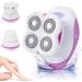 SH-RUIDU Women's 3-in-1 Electric Razor - Portable Painless Bikini Trimmer Facial Cleaning Brush & Hair Remover for Face Body Legs & Lips - Shop Internationally - Buy Online on GoSupps.com