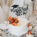 Mastered It Cake Topper Black Glitter Graduation Cake Pick for 2024 Congratulations Graduation Party Cake Decorations Supplies - Buy Online on GoSupps.com