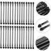Baluue 60 Pcs Double Ended Eyeshadow Brush Double-sided Eyeshadow Brush Highlighter Black Artificial Fiber 12x1cmx2pcs Blackx2pcs - Buy Online on GoSupps.com