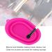 Buy Makeup Brush Cleaner Soft Foldable Mat - Effective Cleaning for Home & Travel (Rose Red) | Fast International Shipping - Buy Online on GoSupps.com