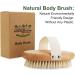 Honzuen Dry Brush - Natural Bristle Body Brush for Blood Circulation Lymphatic Drainage & Cellulite Reduction - Ideal Bathing Brush - Buy Online on GoSupps.com