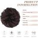 FESHFEN Messy Bun Hair Scrunchie in Black Cherry | Curly Wavy Synthetic Updo Piece for Women/Girls - 55g - Buy Online on GoSupps.com