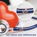 Personalized Handmade Birth Flower Stethoscope Name Tag - Style 5 - Buy Online on GoSupps.com