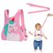 AOMIG Baby Reins Baby Walking Reins and Toddler Safety Harness Pony Baby Reins Safety Leash for Toddlers Boys and Girls (Pink) Pink-Pony