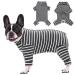 Axcimond dogs one -divider long -sleeved dogbody after op for small medium -sized dogs op body dog castration bitch male puppy pajama body dog after op wound protection antielet dog cone alternative xl gray