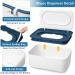 3 Piece Baby Wipes Dispenser | Sealing Design, Keeps Wipes Fresh | Easy Open/Close | Nursery/Bathroom Container - Buy Online on GoSupps.com