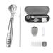 Hornhaut hobel foot scraps - footfish corneal remover feet hornhaut turf - stainless steel foot grated hard skin heel heel cornea removal pedicure set for hand feet foot care with 10 replacement blades silver