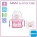 MAM Starter Cup & Handles Set - 0+ Months Soother Baby Feeding Cup (150ml) - Pink - 2 Pieces - Buy Online on GoSupps.com