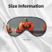 Fall Pumpkin Print Ultra-Soft Eye Mask | Light-Blocking for Optimal Comfort & Restful Sleep International Shipping Available - Buy Online on GoSupps.com