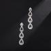 Denifery Rhinestone Chandelier Tassel Drop Earrings - Teardrop Crystal Studs for Wedding Bling - Silver Dangling Statement Earrings for Women - Buy Online on GoSupps.com