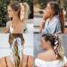 12 Pcs Chiffon Floral Hair Scarf Scrunchies - Vintage Ponytail Holder & Hair Bands for Women Girls - Buy Online on GoSupps.com