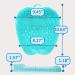 Joebo Foot Scrubber for Shower Non-Slip Suction Cups & Soft Bristles for Improved Blood Circulation - 1 Pack - Buy Online on GoSupps.com