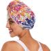 Super Absorbent Abstract Flower Hair Towel 2 Pack - Quick Drying Hair Turbans for Women & Girls - Buy Online on GoSupps.com