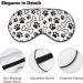 Dog Paw and Bow Sleep Mask Eye Cover | Adjustable Strap, Blocks Light, Ideal for Sleeping, Travel - Men and Women - Buy Online on GoSupps.com