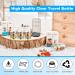 Gzcaiyun 50 Pcs Portable 20ml Plump Plastic Bottles with Screw Caps & Stickers for Cosmetics Travel & Camping - Buy Online on GoSupps.com