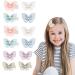 Arqumi 12 PCS Hair Clip Colorful Butterfly Design Hair Clip Hair Accessories for Girls Women 2Pink+2Purple+2Blue+2Green+2White+2Golden