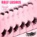 7 Pairs of Half Eyelashes Cat Eye 12 mm Short Cat's Eye Artificial Eyelashes Natural Look 1/2 Corner False Eyelashes Set 3/4 Corner Eyelashes Reusable Lightweight Makeup Eyelashes (1-33) 7P-HF-1-33 - Buy Online on GoSupps.com