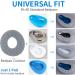Soft Warm Cushion Pad Cover for Bed Pan & Commode Chair - Washable Thick Mat for Elderly, Grey - Buy Online on GoSupps.com