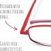 Buy Compact Flat Folding Reading Glasses - Chilli +1.5 | International Shipping Available - Buy Online on GoSupps.com