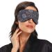 WELLDAY Dark Floral Sleep Mask - Adjustable Comfort Blindfold for Men and Women - Buy Online on GoSupps.com